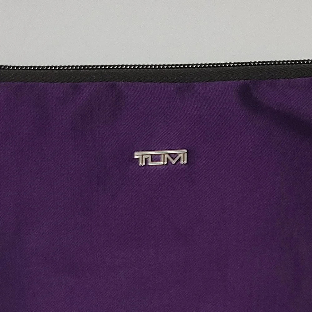 Tumi x Delta International Business One Purple Zippered Travel Accessory Pouch